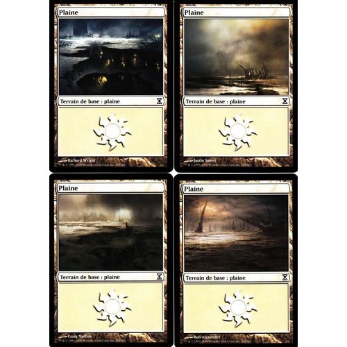 Plaine X4 - Mtg - Spirale Temporelle - C - 282/283/284/285