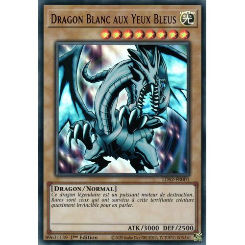 Yu-Gi-Oh! - Lds2-Fr001 - Dragon Blanc Aux Yeux Bleus - Ultra Rare (Violet) 1ère Édition