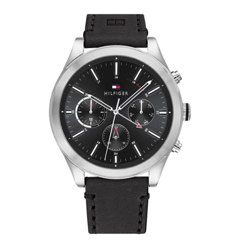 Tommy Hilfiger Montre Noir Multi-Cadrans Hommes Ashton 1791740