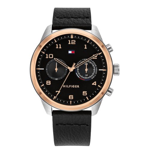 Tommy Hilfiger Montre Noir Multi-Cadrans Hommes Patrick 1791786