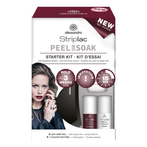 Kit D'essai Manucure Striplac Peel Or Soak - Alessandro - Kit De Démarrage Pour Les Ongles Striplac Peel Or Soak 