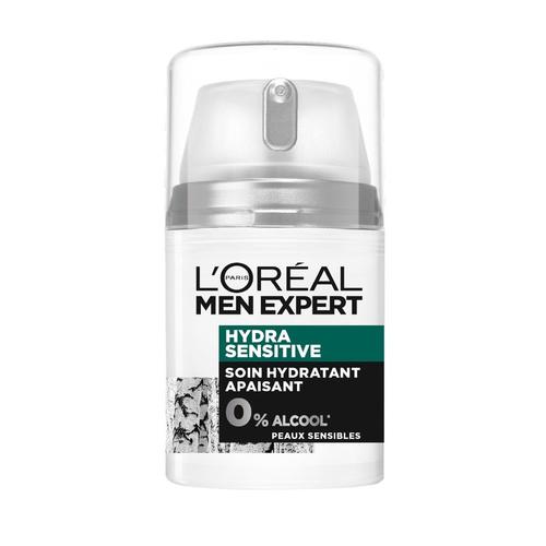 Men Expert Hydra Sensitive - L'oréal Paris - Soin Hydratant Apaisant Visage Homme 