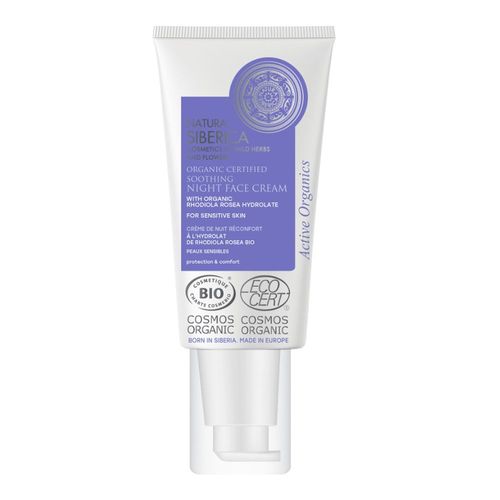 Natura Siberica - Natura Sibérica - Crème De Nuit Bio Réconfort Peaux Sensibles Rhodiola Rosea, 50ml 