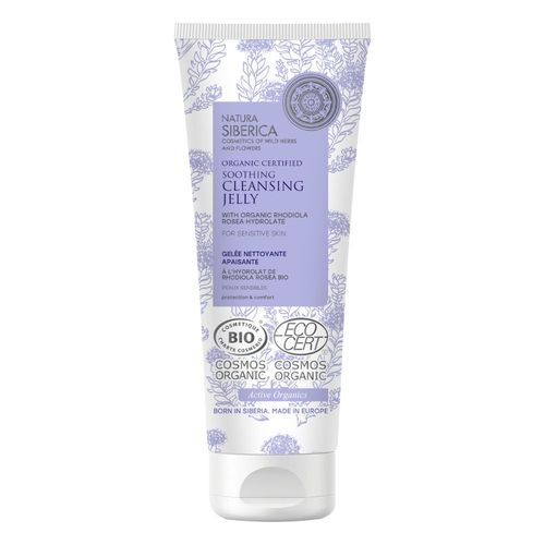 Natura Siberica - Natura Sibérica - Gelée Visage Nettoyante Bio Apaisante Peaux Sensibles Rhodiola Rosea, 140ml 
