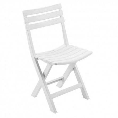 Chaise Pliante En Résine Blanca Birki