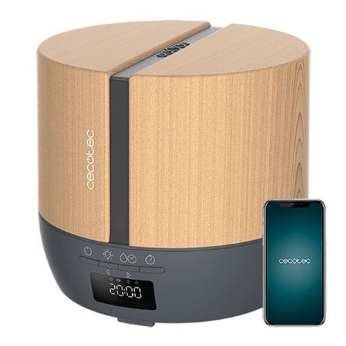 Diffuseur d arôme PureAroma 550 Connected Grey Woody, capacidad 500ml, écran Led, minuterie 12h, contrôle bluetooth, App, 3