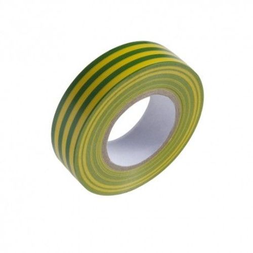 Ruban isolant 20 m x 19 mm Jaune/vert usage domestique