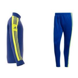 Nouveau Jogging Homme Adidas Aerodry Bleu et Jaune