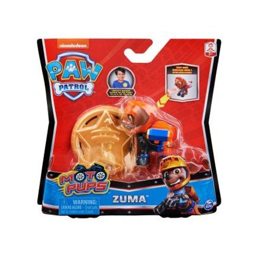Pat Patrouille Moto Pups : Chien Zuma Avec Sa Fonction Speciale + Badge - Figurine Animaux - Paw Patrol Nouveaute