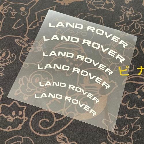 6 Pièces Stickers Autocollant Etrier De Frein Pour Land Rover Blanc