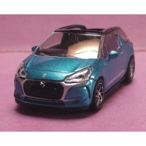 Ds Automobiles Ds 3 Cabrio 2016 - Bleu - Collection 1/64 - Norev --Norev