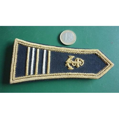 Epaulette L/Colonel Troupes De Marine / Tenue De Gala "Fils D'or"