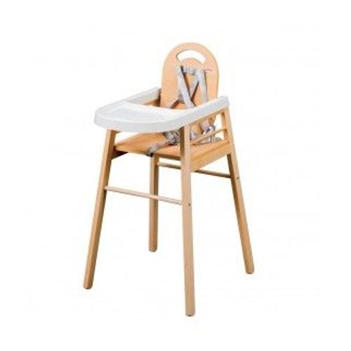 Chaise Haute Bébé Lili Vernis Naturel