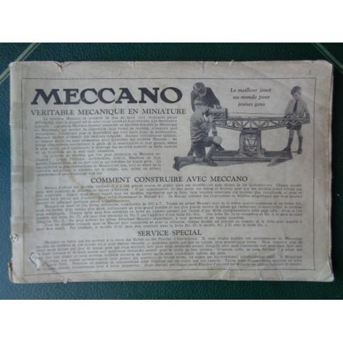 Ancien Catalogue Des Boites De Constructions Mecano