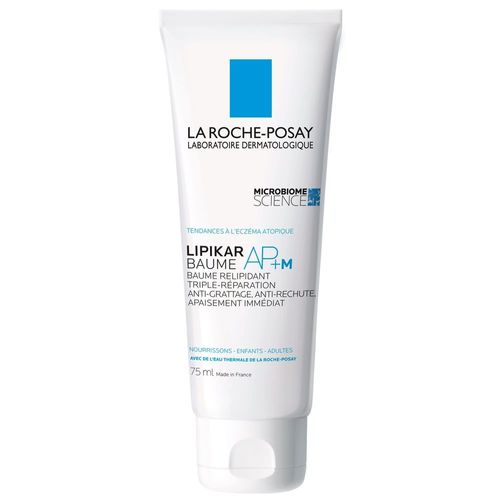 Lipikar Baume Ap+M Relipidant Triple Réparation 75ml - La Roche Posay - Baume Texture Crème Pour Peaux Sèches Àtendance Eczema Atopique 