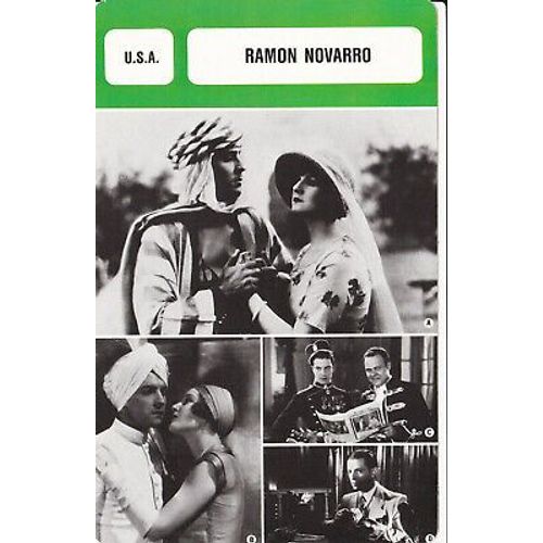 Fiche Monsieur Cinema Ramon Novarro