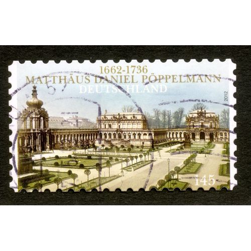 Timbre Oblitéré Deutschland, 1662-1736, Matthaüs Daniel Pöppelmann, 2012, 145
