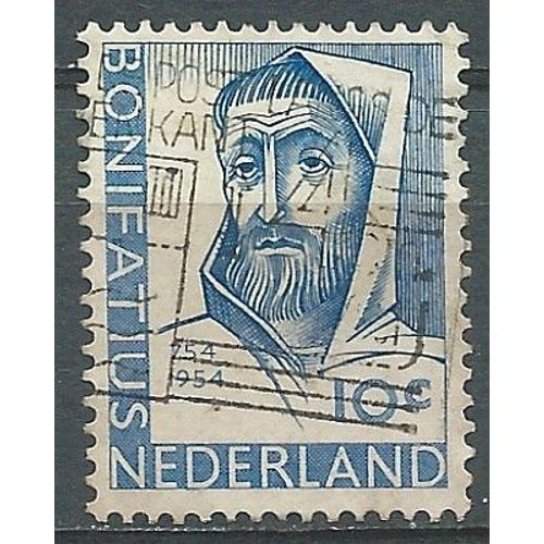 Timbre Pays Bas / Hollande. Evèque St. Boniface (672-754) Oblitéré 1954 N° 623