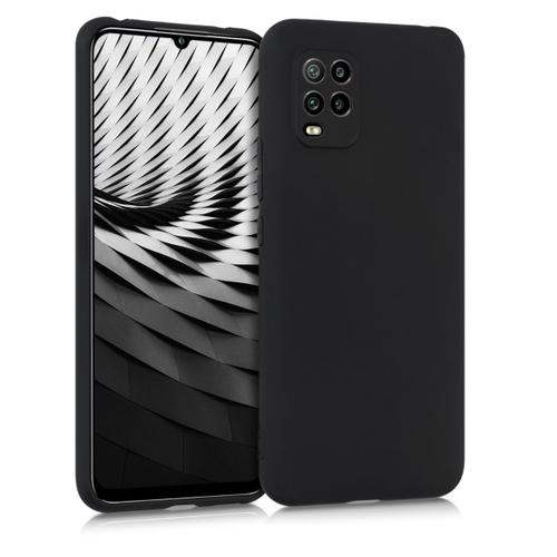 Kwmobile Coque Compatible Avec Xiaomi Mi 10 Lite (5g) - Housse Protectrice Pour Téléphone En Silicone Noir Mat