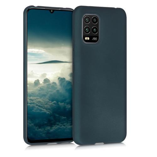 Kwmobile Coque Compatible Avec Xiaomi Mi 10 Lite (5g) - Housse De Téléphone En Silicone Pétrole Métallique