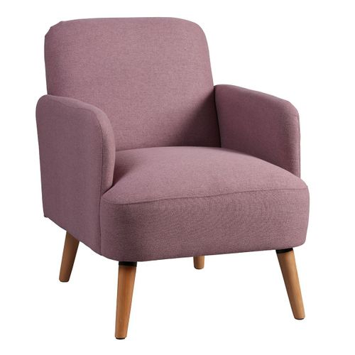 Teodore - Fauteuil Rembourr? Tissu Violet