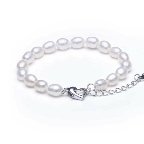 Bracelet Perles Naturelles Blanches,Eau Douce,Culture,Idée Cadeau Femme,Mode,Certificat Authenticité