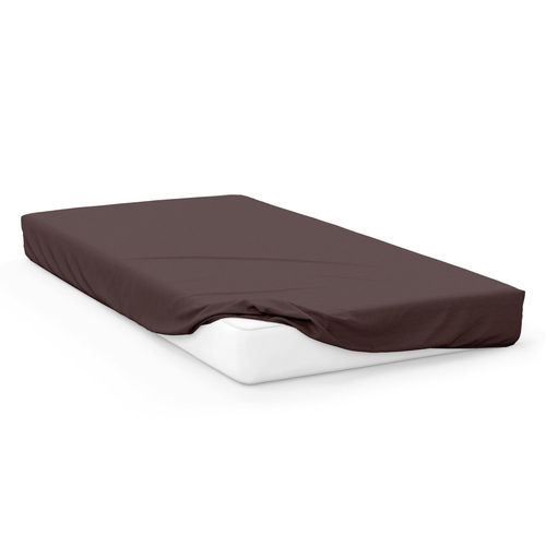 Drap Housse En Coton 57 Fils 70x140 Cm Bebe Brique, Par Soleil D'ocre