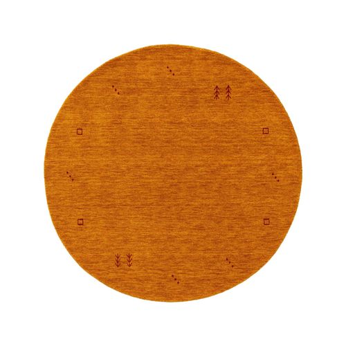 Benuta Classic Tapis En Laine Rond Jamal Jaune Diamètre 200 Cm Rond