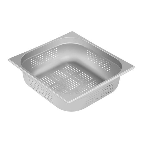 Bac Récipient Contenant Gastro Acier Inoxydable Gn - 2/3 - 100 Mm - Perforé Helloshop26 14_0000537