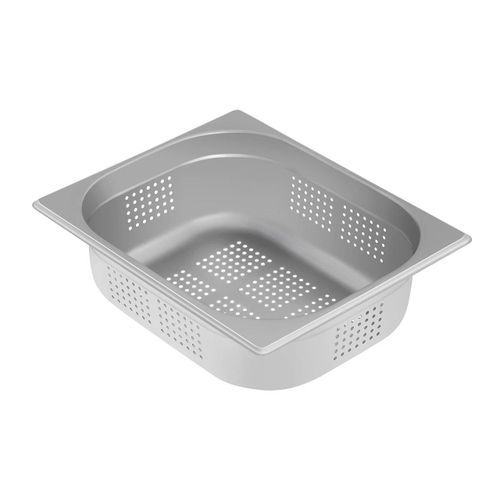 Bac Récipient Contenant Gastro Acier Inoxydable Gn - 1/2 - 100 Mm - Perforé Helloshop26 14_0000511