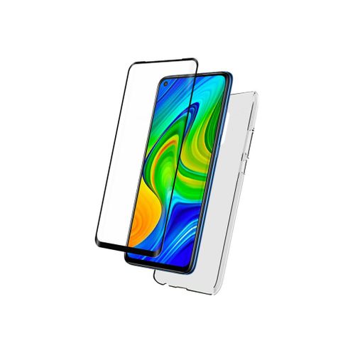 Bigben Connected - Coque De Protection Pour Téléphone Portable - Polyuréthanne Thermoplastique (Tpu) - Transparent - Avec Protecteur D'écran En Verre Trempé - Pour Xiaomi Redmi Note 9
