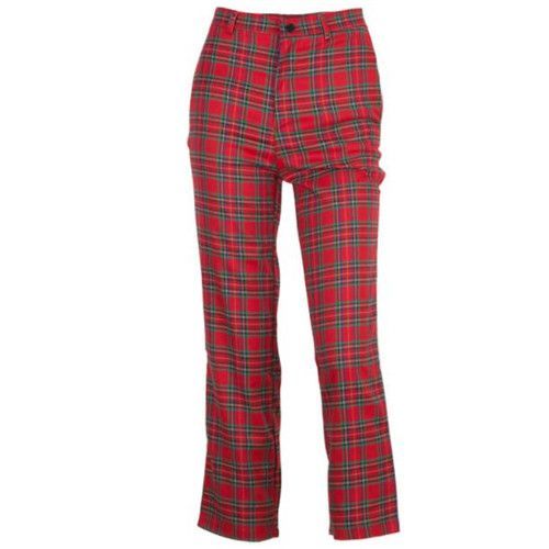 Expédié De France Pantalon Tartan Écossais Femme Gothique