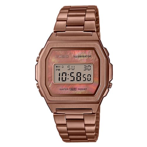 Casio Montre Marron Digital Femmes Casio Collection A1000rg-5ef