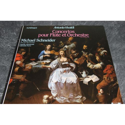 Concertos Pour Flute Et Orchestre " Antonio Vivaldi " Michael Schneider : Flute A Bec , Fltute Traversiere.