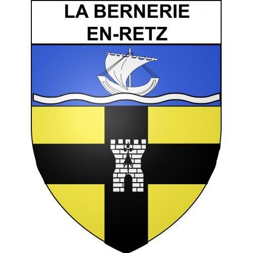 La Bernerie-En-Retz 44 Ville Sticker Blason Écusson Autocollant Adhésif - Taille : 17 Cm