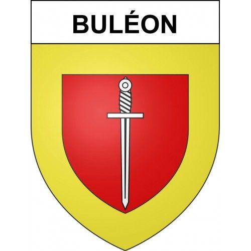 Buléon 56 Ville Sticker Blason Écusson Autocollant Adhésif - Taille : 17 Cm