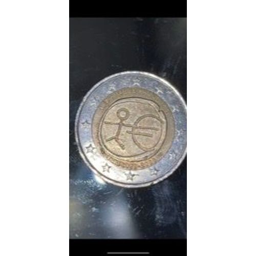 Piece Rare 2 Euro Republique Française Commémorative Uem 1999 -2009