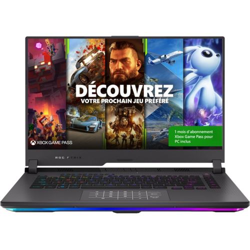 ASUS ROG Strix G15 G513QR-HN046T - Ryzen 9 5900HX 16 Go RAM 1 To SSD Noir