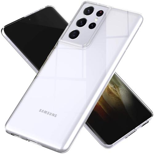 Coque Silicone Tpu Transparente Pour Samsung Galaxy S21 Ultra 5g Little Boutik