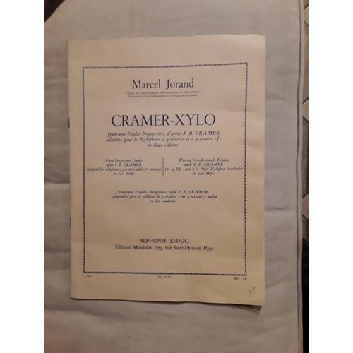 Jorand Cramer Xylo 1 Cahier