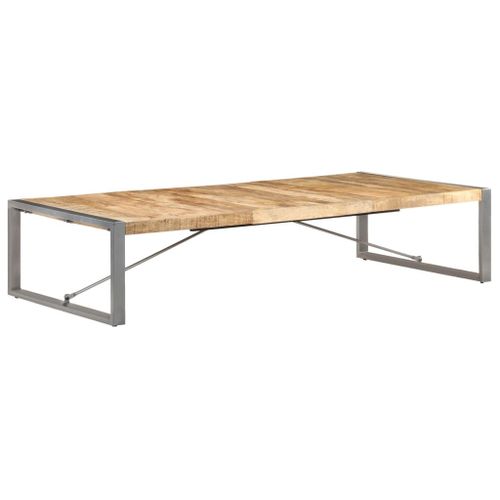 Vidaxl Table Basse 180x90x40 Cm Bois De Manguier Brut