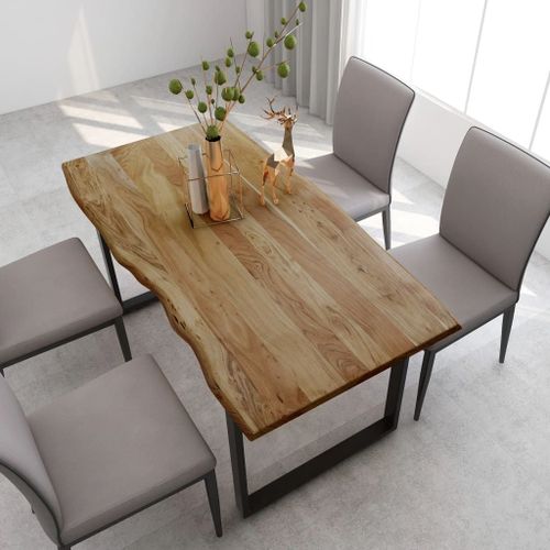Vidaxl Table De Salle À Manger 160x80x76 Cm Bois D'acacia Solide