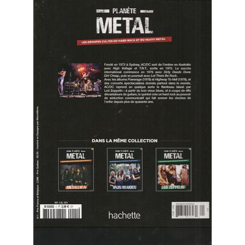 livre ac dc collection planete metal hachette hard rock
