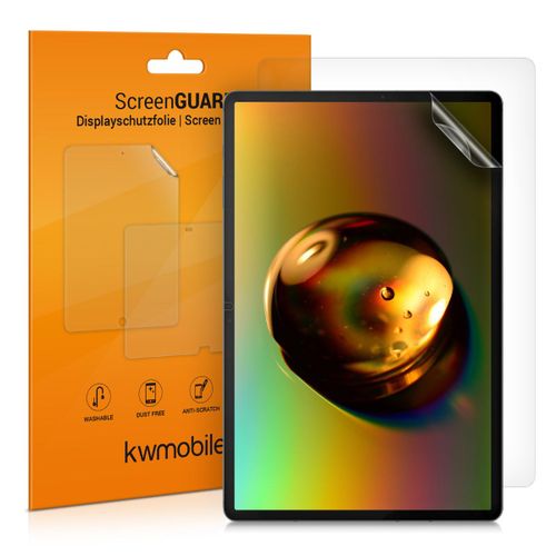 Kwmobile 2x Film Protection Compatible Avec Samsung Galaxy Tab S7 Plus - 2x Film De Protection D'écran Transparent Pour Tablette En Plastique