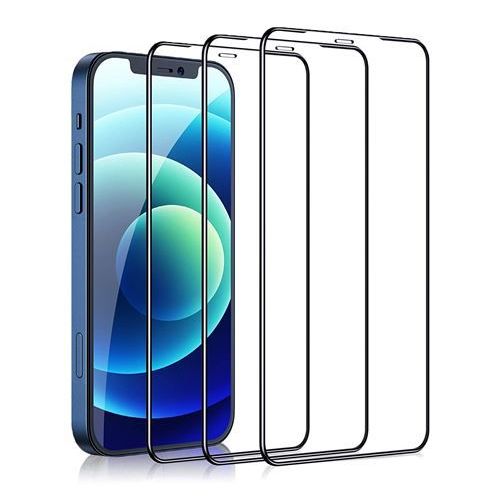 Hqselection® Lot De 3 Verre Trempé Pour Iphone 12 /Iphone 12 Pro.Film De Protection D'écran Couverture Complète Noir - Anti Rayures - Ultra Résistant Dureté 9h