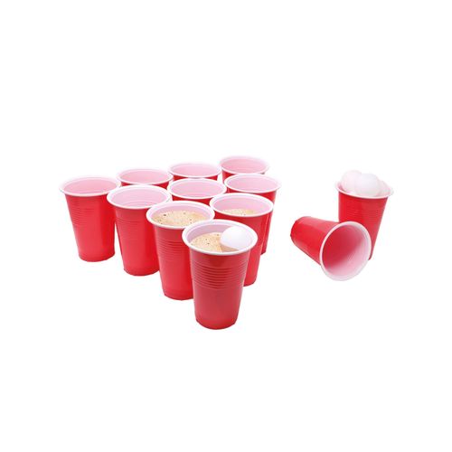 Jeu De Beer Pong Avec Gobelets Et Balles
