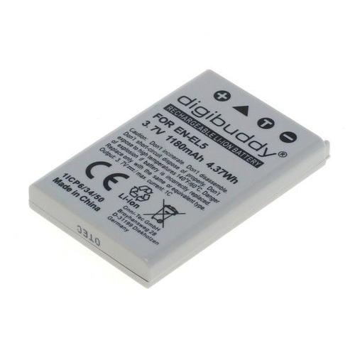 Batterie Li-Ion haut de gamme de marque digibuddy® pour Nikon Coolpix 7900 - garantie 1 an