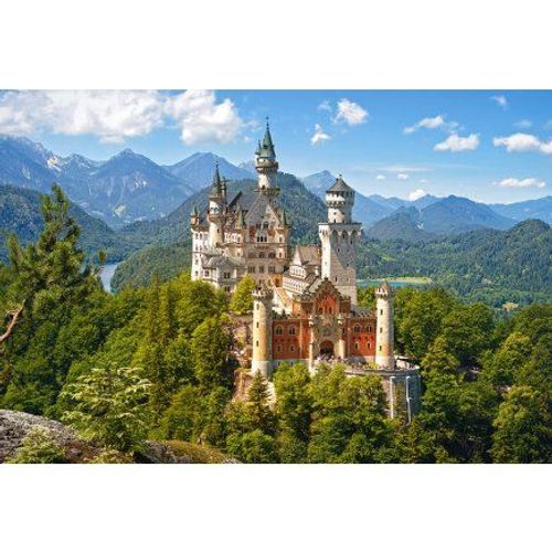 Puzzle 500 Pieces - Chateau Du Neuschwanstein - Collection Paysage Montagne Et Foret - Lac - Nouveaute