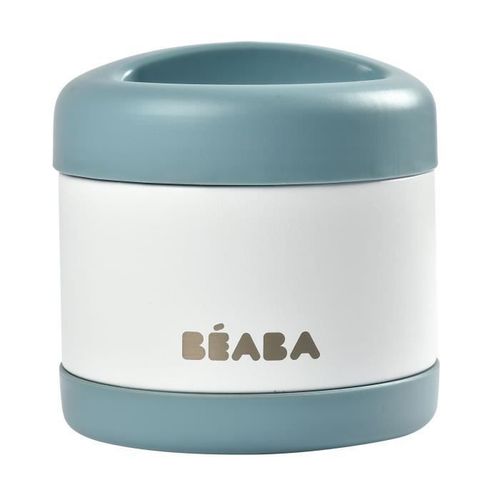 Portion Inox Isotherme 500 Ml Bastic Blue / White - Beaba