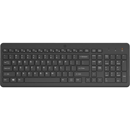 HP 220 - Clavier - sans fil - 2.4 GHz - Français - noir - emballage recyclable